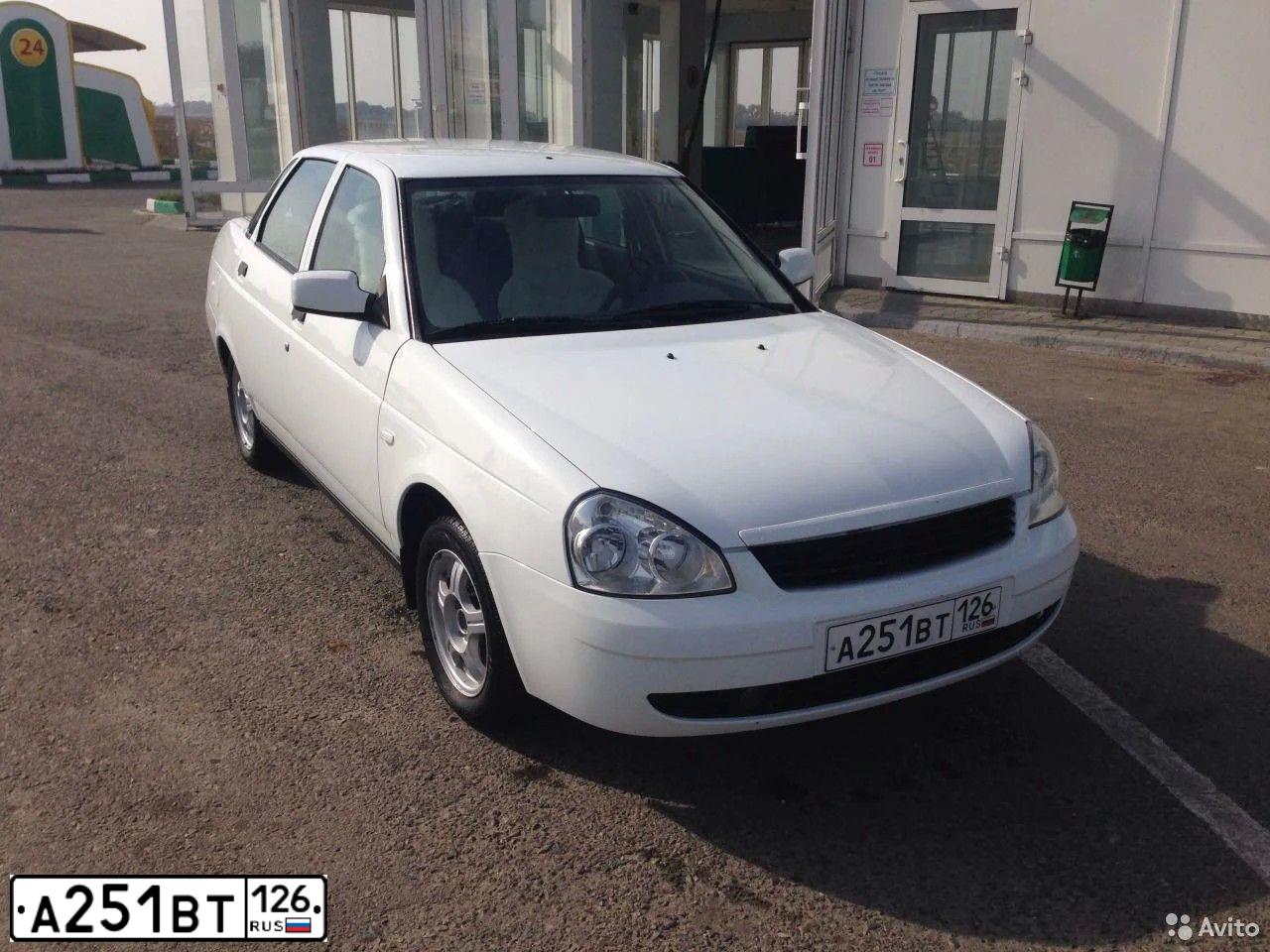 Фото автомобиля ВАЗ 217030 LADA PRIORA, 2011 — госномер К716МХ07. Цвет: Белый