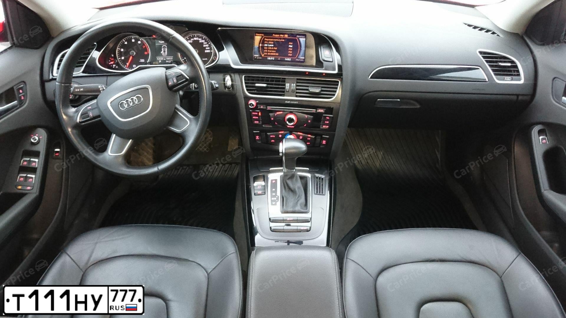 Фото автомобиля AUDI A4, 2015 — госномер У509ВК799. Цвет: Красный