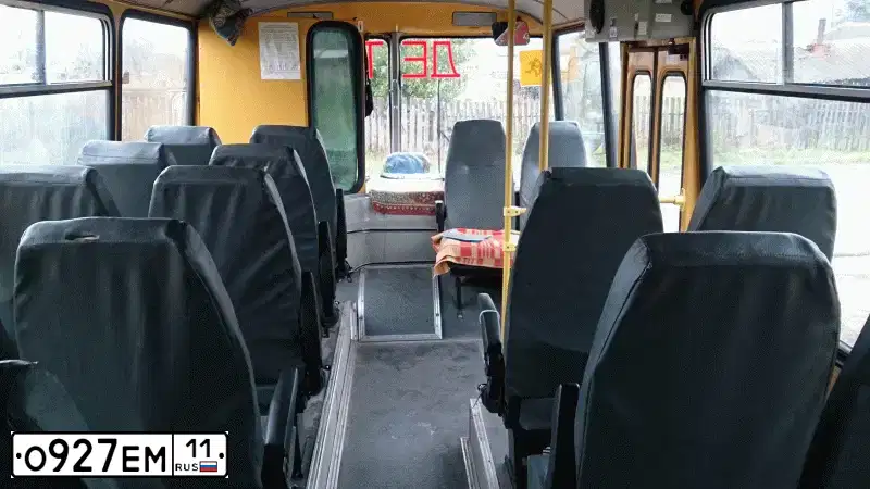 Фото автомобиля PAZ 3205, 2011 — госномер О927ЕМ11. Цвет: ЖЕЛТЫЙ