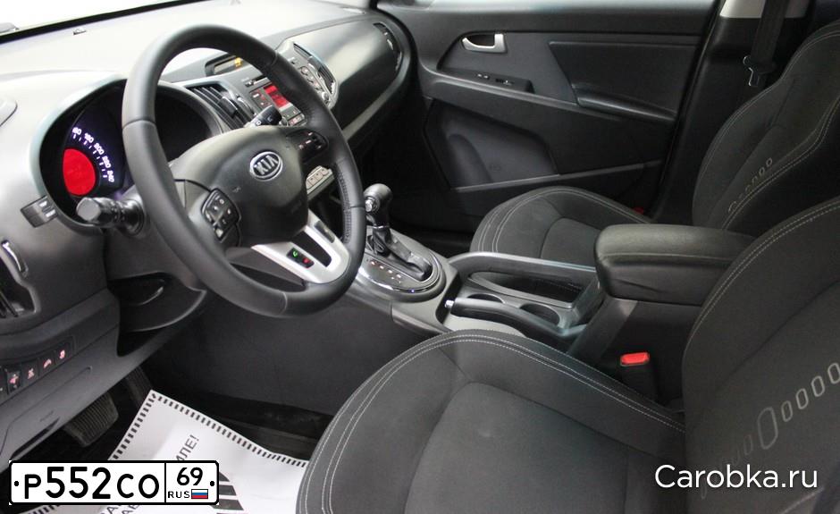 Фото автомобиля KIA SPORTAGE, 2012 — госномер Р552СО69. Цвет: Белый