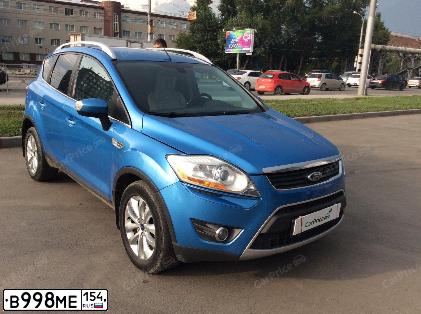Фото автомобиля FORD KUGA, 2008 — госномер В998МЕ154. Цвет: СИНИЙ