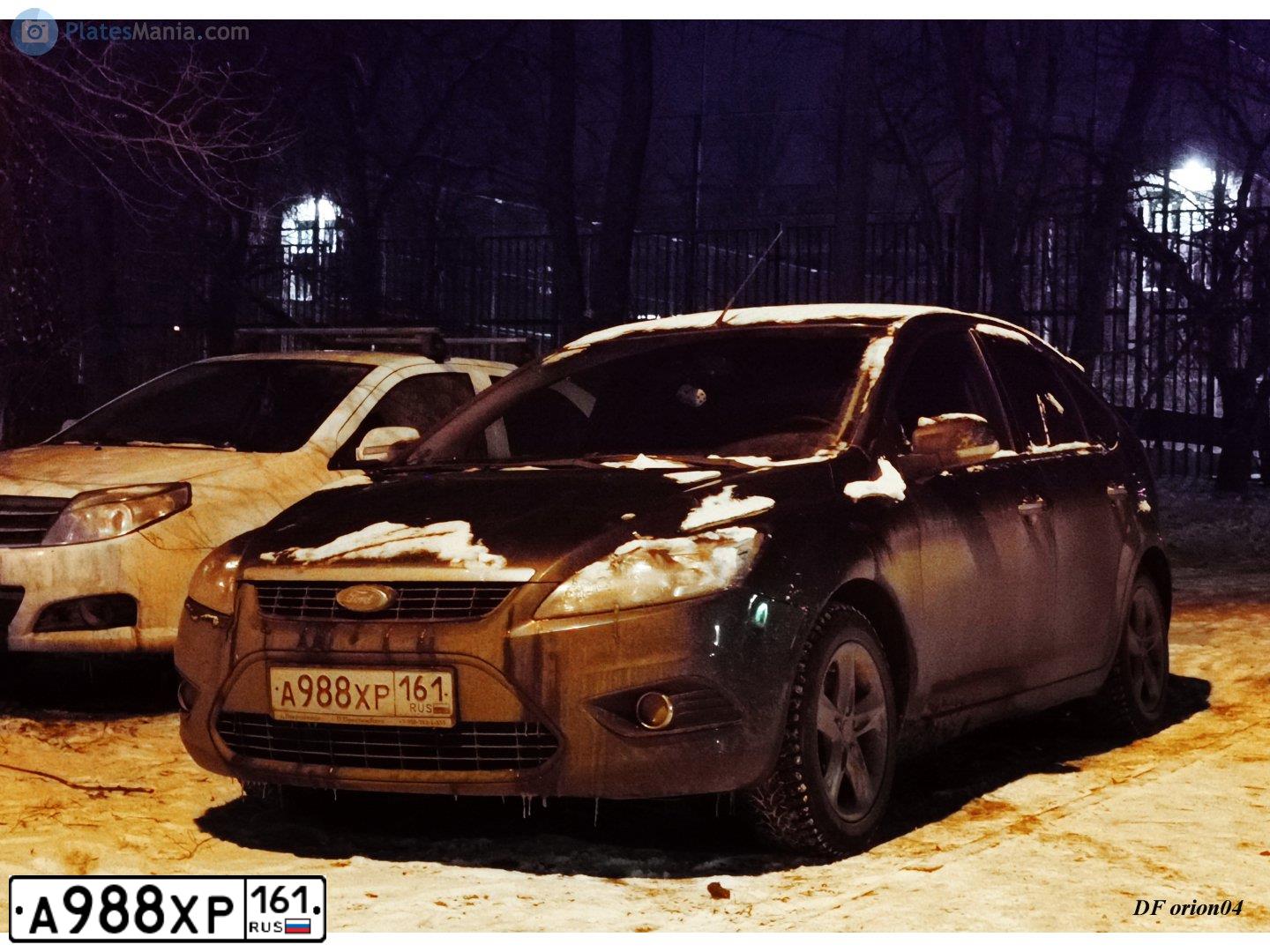 Фото автомобиля FORD FOCUS, 2010 — госномер А087НК95. Цвет: темно-серый