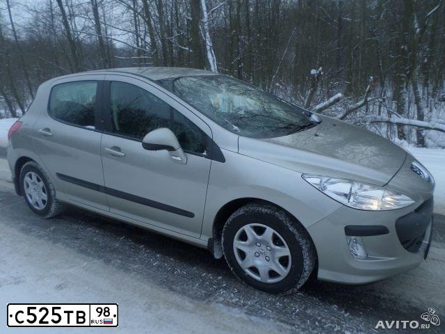 Фото автомобиля PEUGEOT 308, 2009 — госномер С525ТВ98. Цвет: СЕРЫЙ