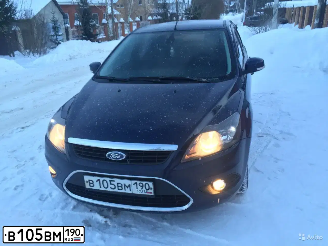 Фото автомобиля FORD FOCUS, 2009 — госномер О844ТР797. Цвет: СИНИЙ