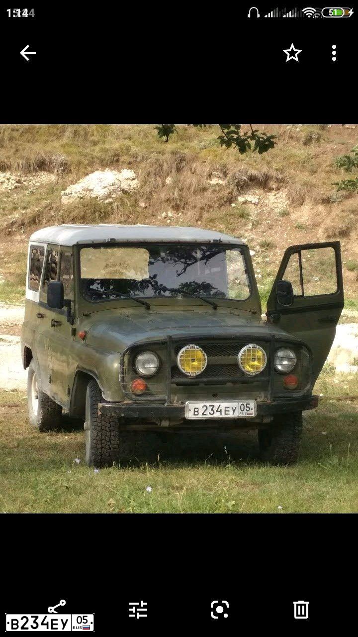 Фото автомобиля UAZ 3151 / HUNTER, 1998 — госномер В234ЕУ05. Цвет: ЗЕЛЕНЫЙ