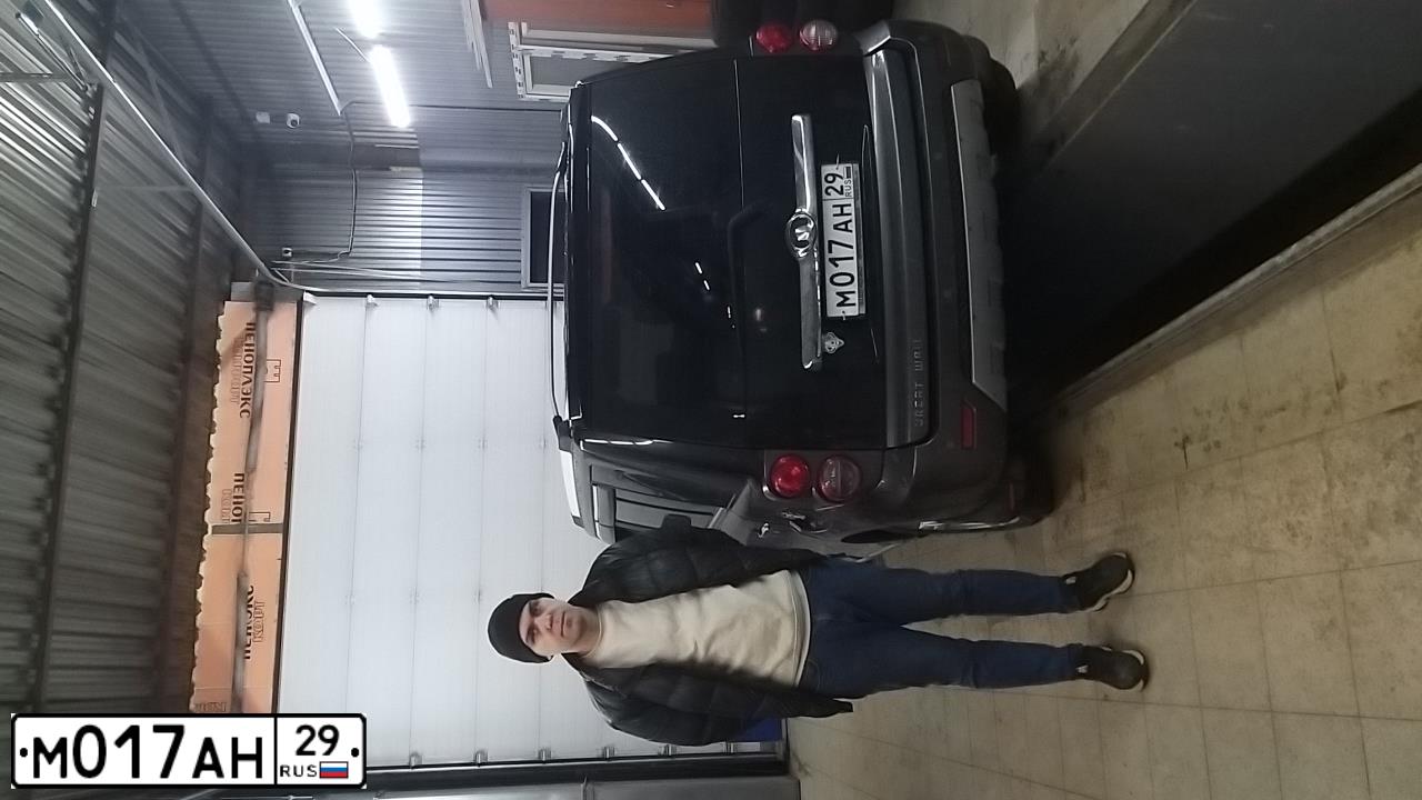 Фото автомобиля GREAT WALL M2, 2013 — госномер М017АН29. Цвет: ЧЕРНЫЙ
