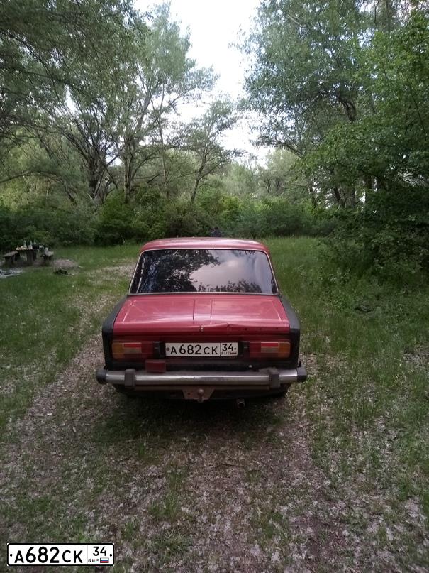 Фото автомобиля LADA 2106, 1992 — госномер К680МО134. Цвет: ВИШНЕВЫЙ