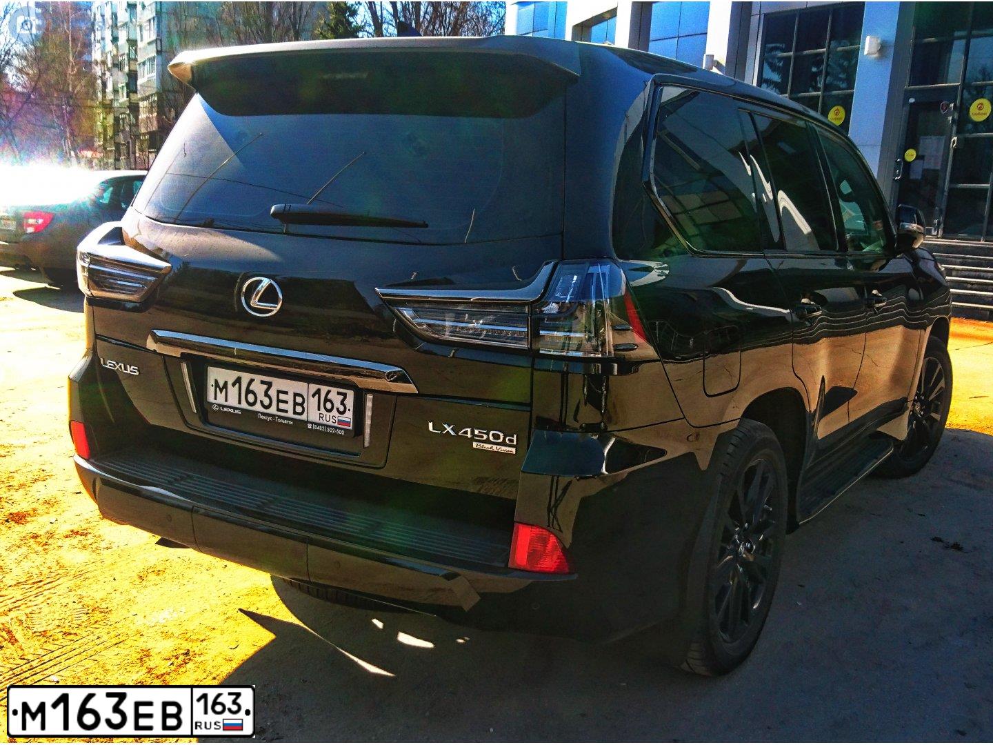 Фото автомобиля TOYOTA LANDCRUISER 200, 2008 — госномер М163ЕВ163. Цвет: ЧЕРНЫЙ