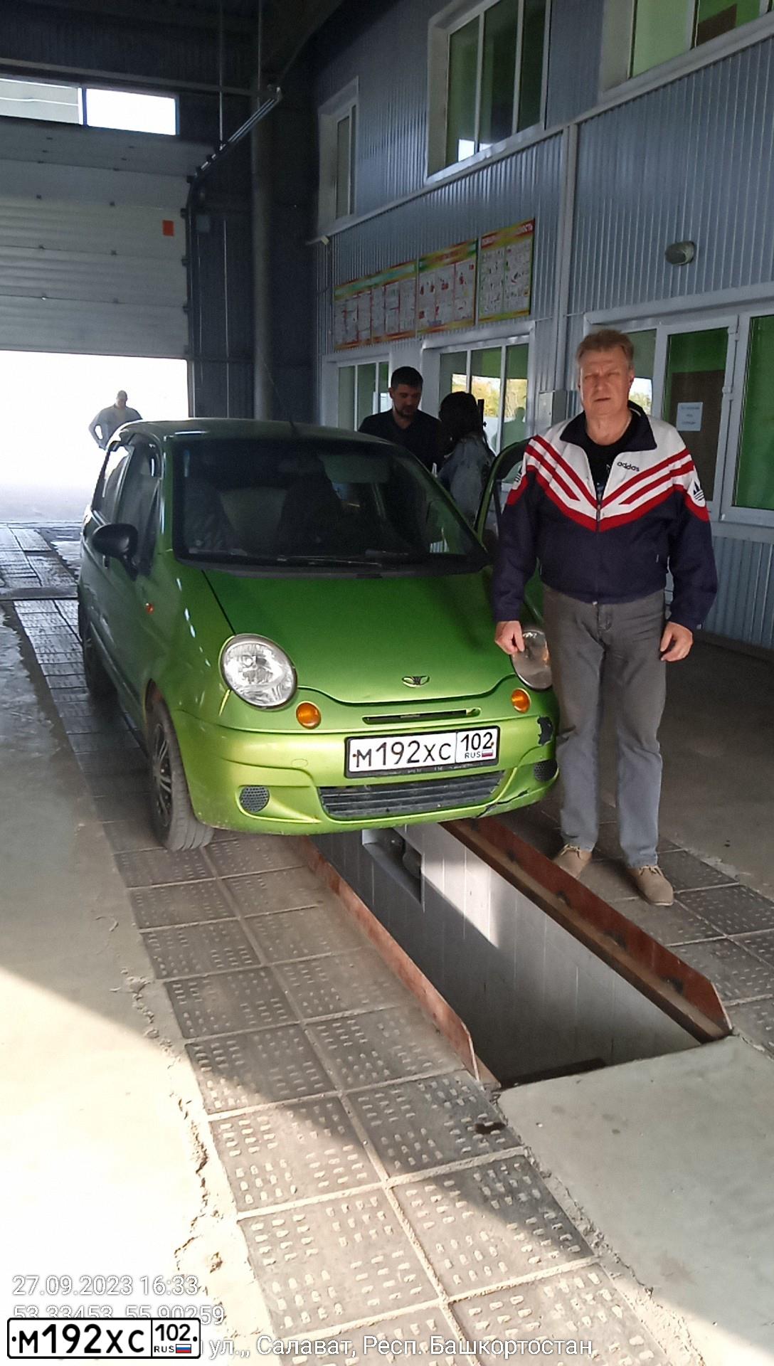Фото автомобиля DAEWOO MATIZ, 2007 — госномер М192ХС102. Цвет: СВЕТЛО-САЛАТНЫЙ