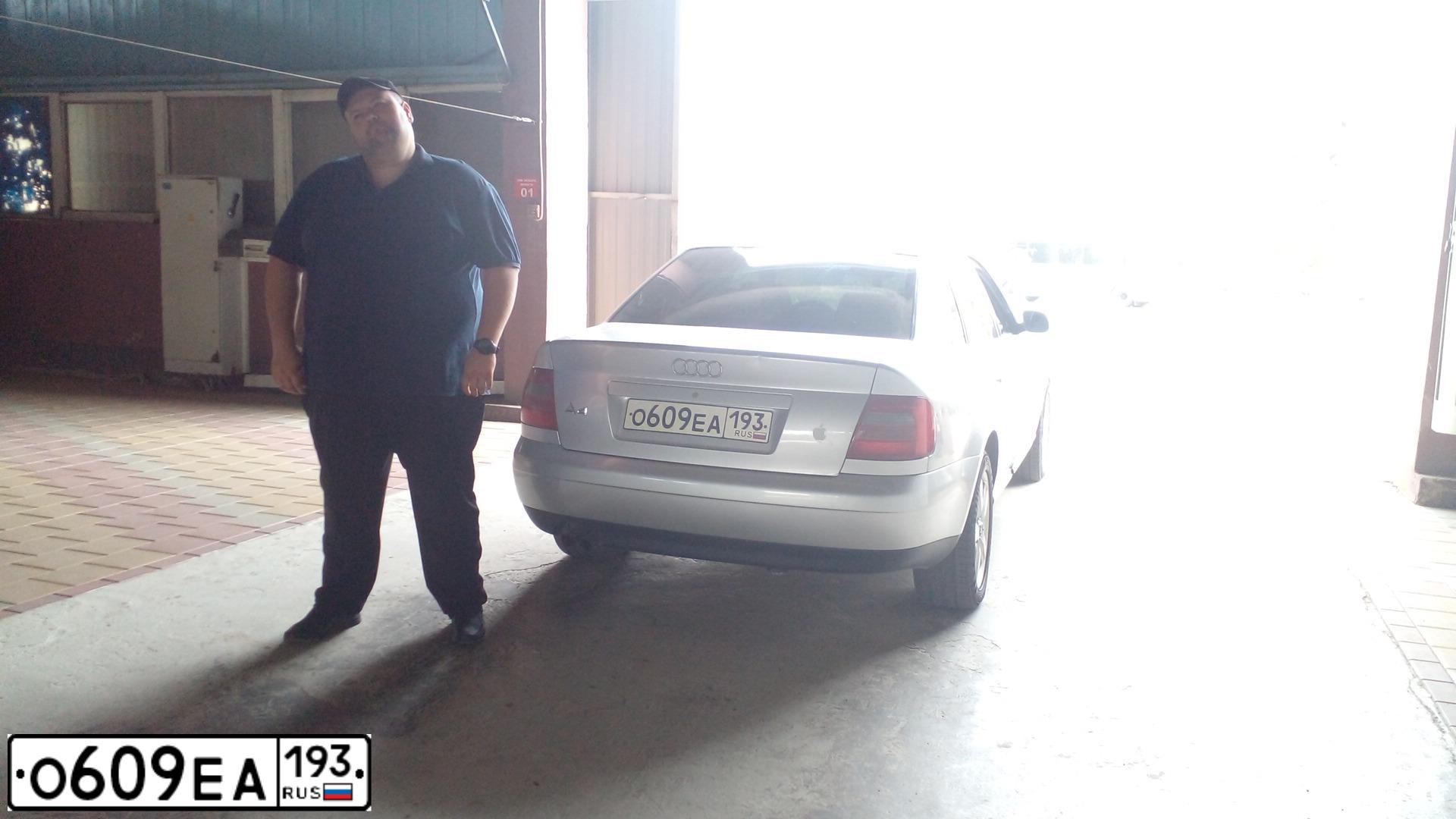 Фото автомобиля AUDI A4, 2000 — госномер О609ЕА193. Цвет: СЕРЕБРИСТЫЙ