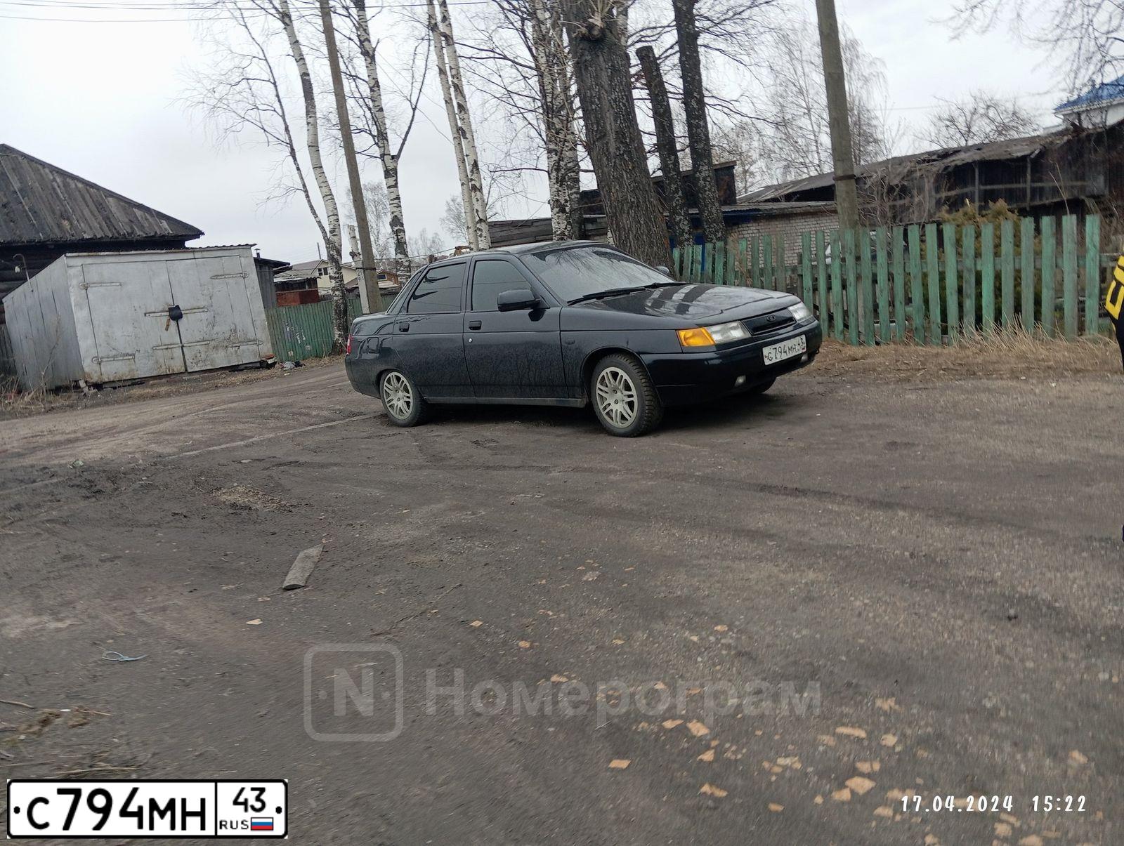 Фото автомобиля LADA 2110, 2006 — госномер Х080ХХ43. Цвет: ГРАФИТОВЫЙ МЕТАЛЛИК