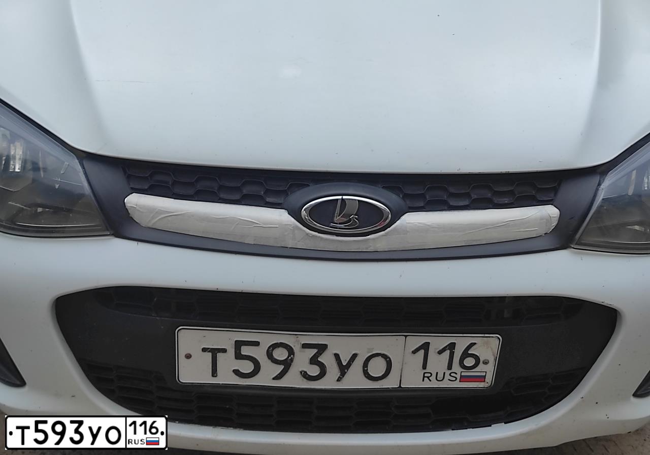 Фото автомобиля LADA 2192 KALINA, 2014 — госномер Т593УО116. Цвет: БЕЛЫЙ