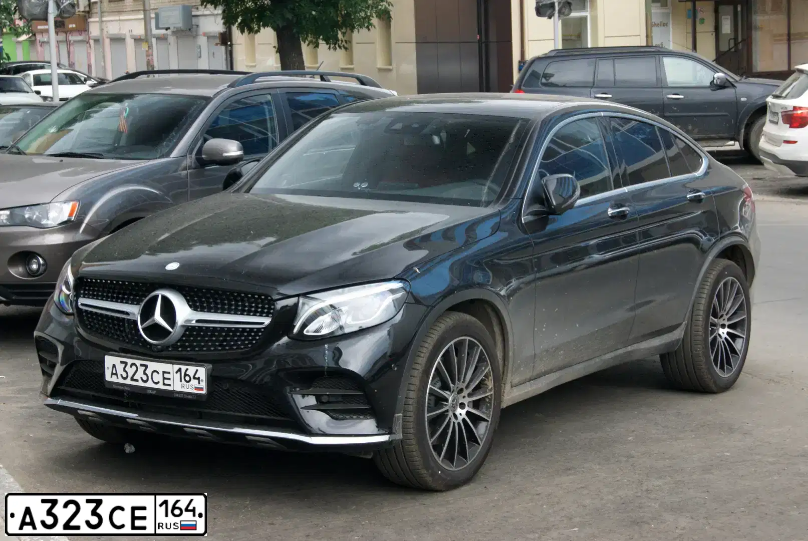 Фото автомобиля MERCEDES GLC-KLASSE, 2017 — госномер В014АР716. Цвет: ЧЕРНЫЙ