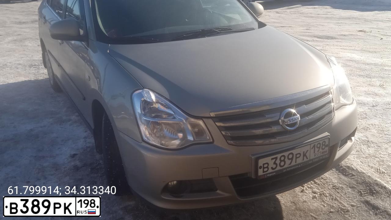 Фото автомобиля NISSAN ALMERA /AVTOVAZ/, 2018 — госномер Н278ВЕ10. Цвет: СЕРО-БЕЖЕВЫЙ