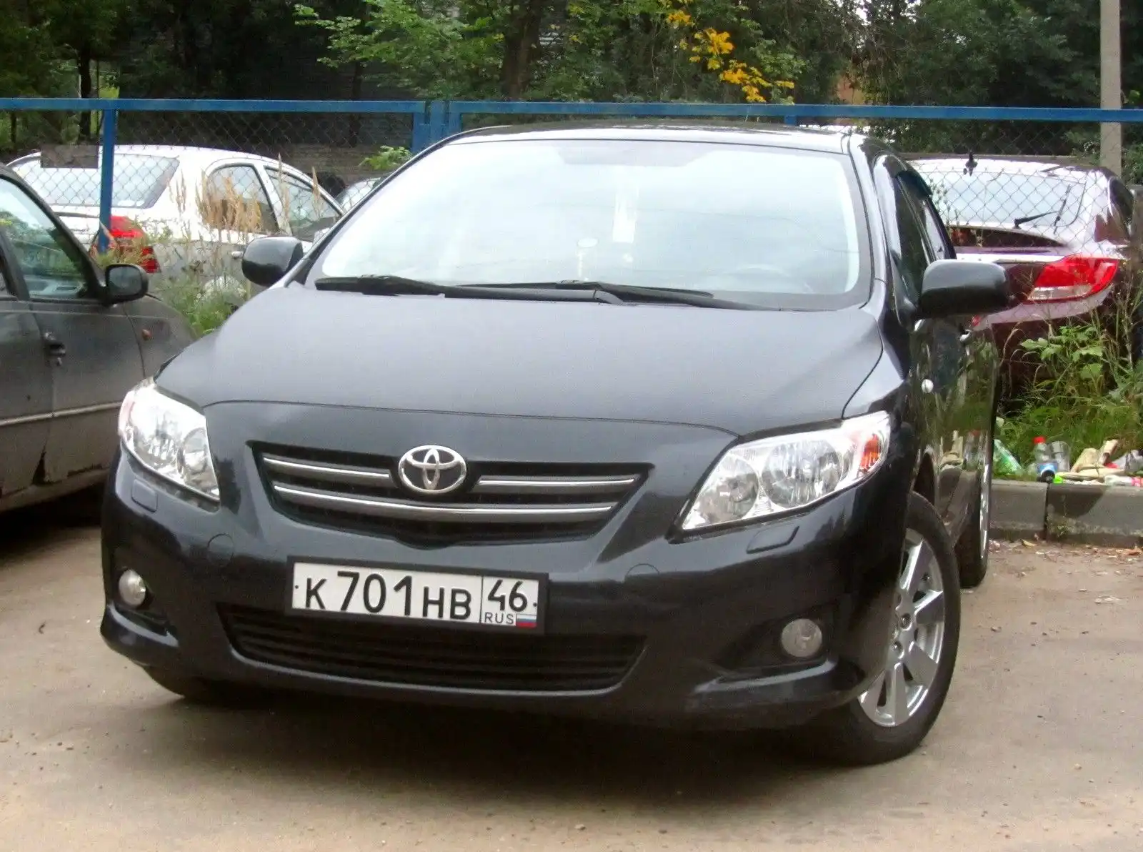 Фото автомобиля TOYOTA COROLLA, 2008 — госномер В780КА750. Цвет: ЧЕРНЫЙ
