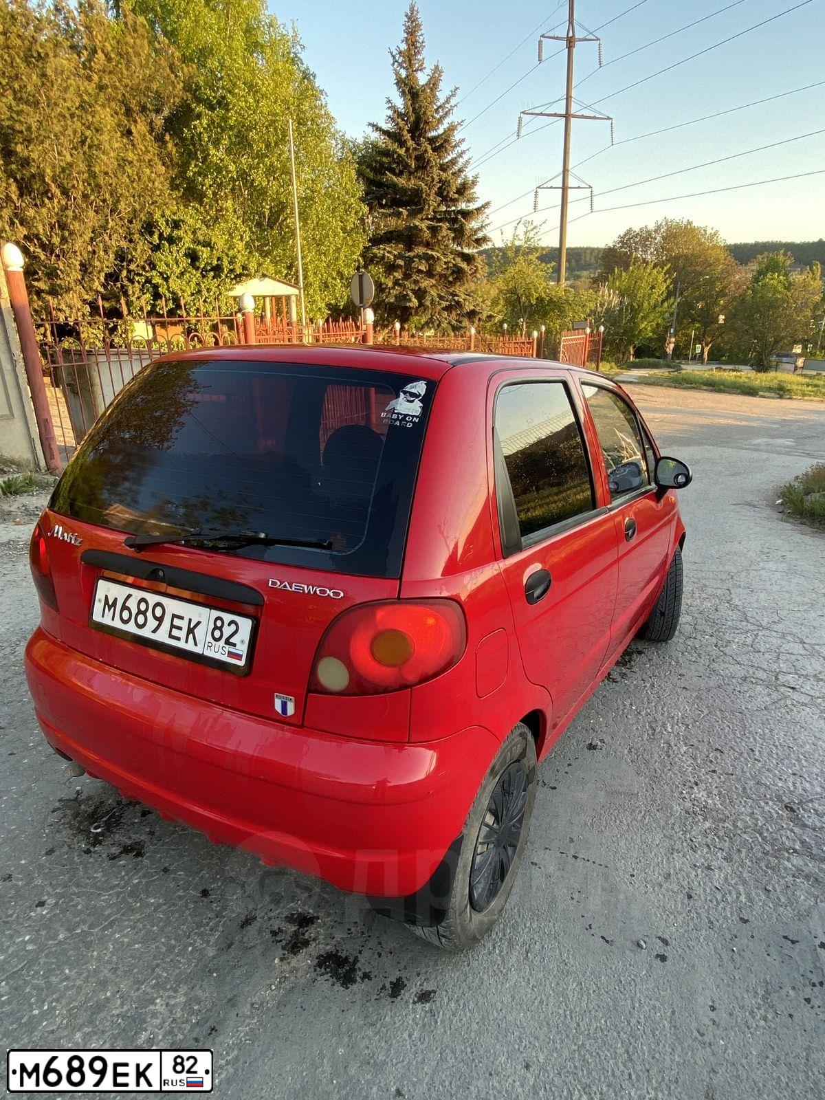 Фото автомобиля DAEWOO MATIZ, 2009 — госномер М689ЕК82. Цвет: ЯРКО-КРАСНЫЙ