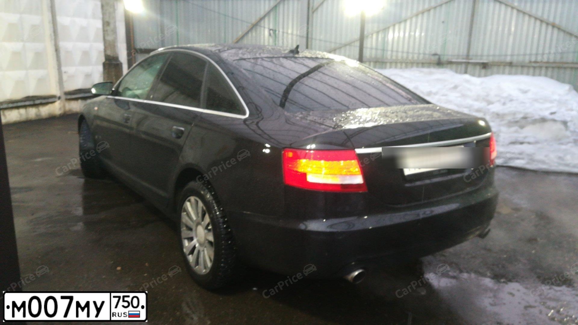 Фото автомобиля AUDI A6, 2006 — госномер М007МУ750. Цвет: ЧЕРНЫЙ