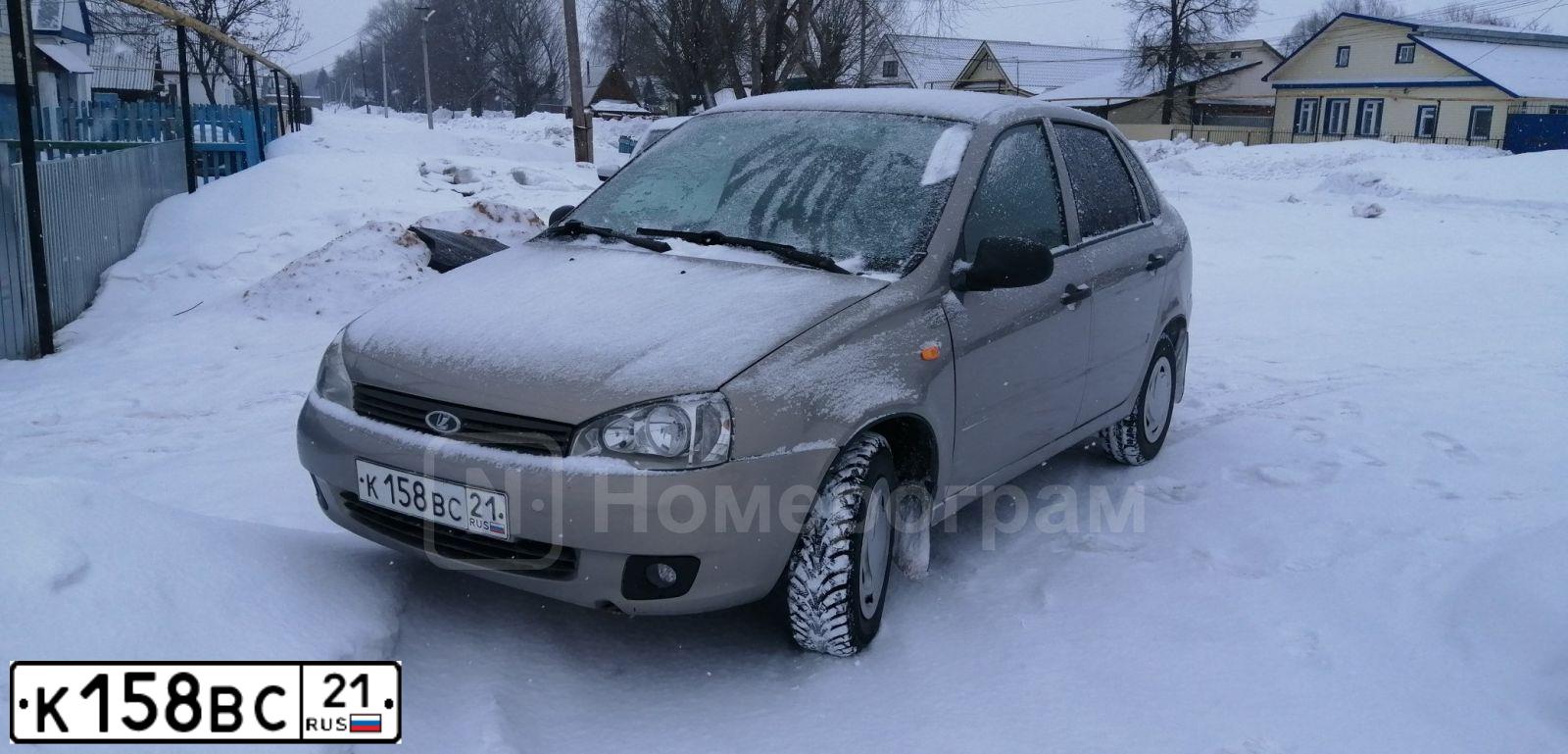 Фото автомобиля ВАЗ 11183 LADA KALINA, 2006 — госномер М255РХ21. Цвет: БЕЖЕВО-СЕРЫЙ