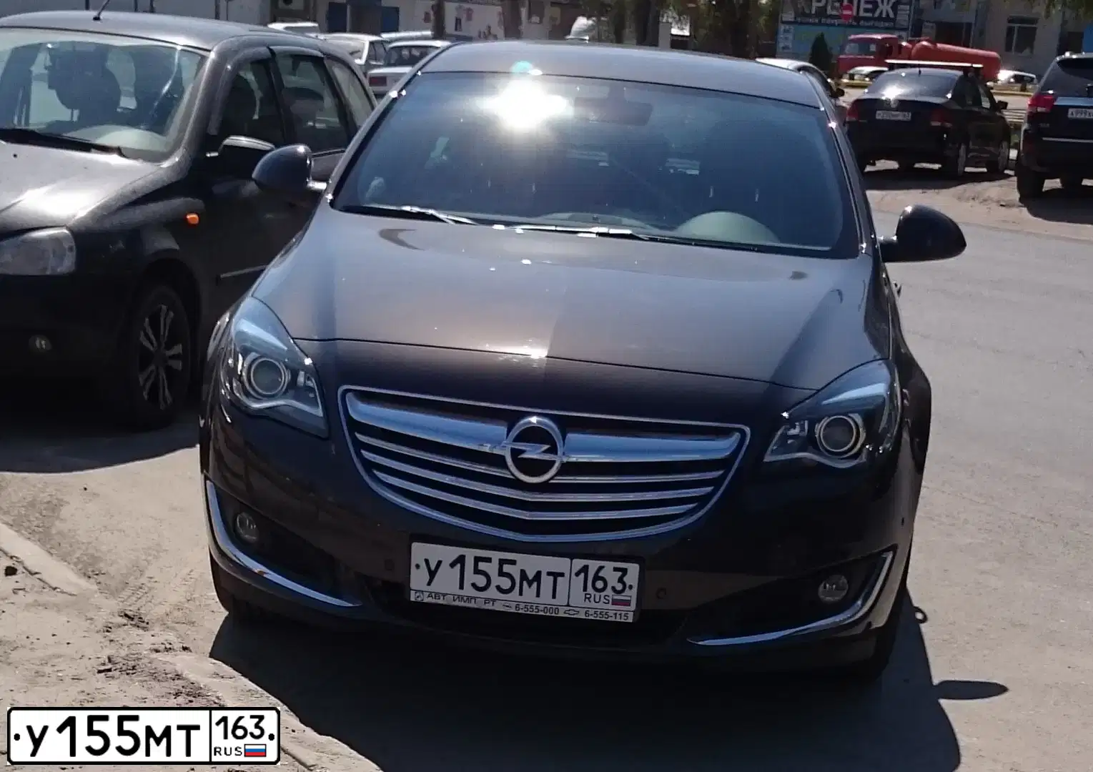 Фото автомобиля OPEL INSIGNIA, 2015 — госномер У155МТ163. Цвет: Серый