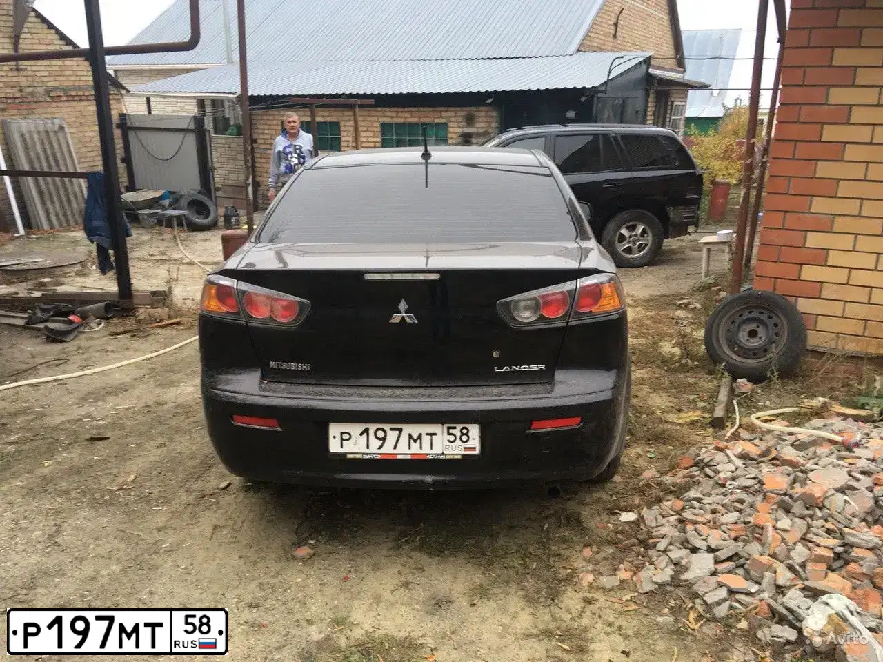 Фото автомобиля MITSUBISHI LANCER, 2010 — госномер Р888АО73. Цвет: ЧЕРНЫЙ