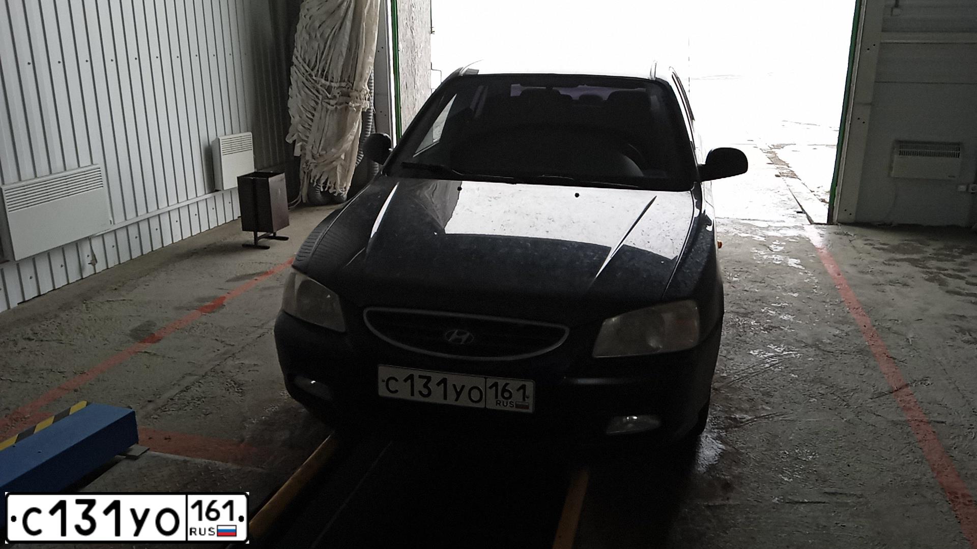Фото автомобиля TAGAZ ACCENT, 2011 — госномер С131УО161. Цвет: ЧЕРНЫЙ