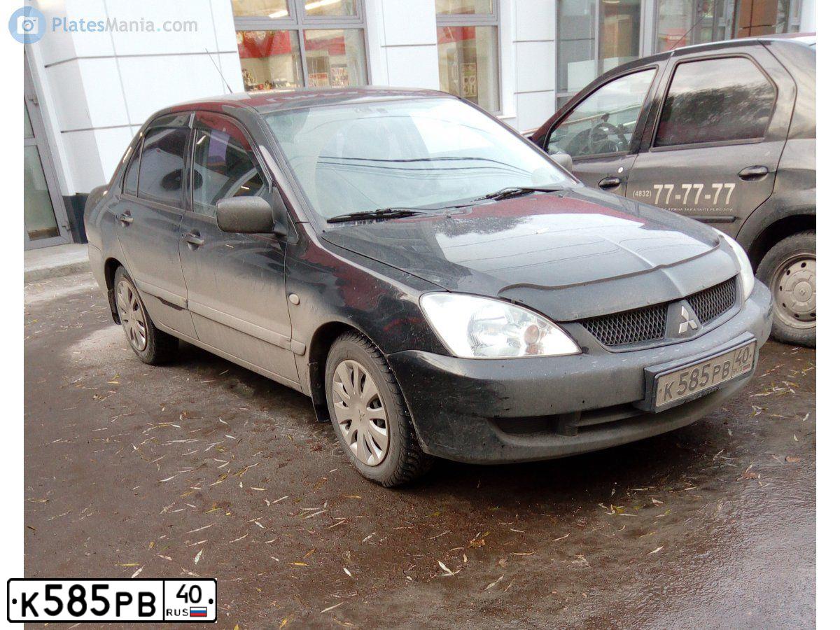 Фото автомобиля MITSUBISHI LANCER, 2007 — госномер К508АУ57. Цвет: ЧЕРНЫЙ