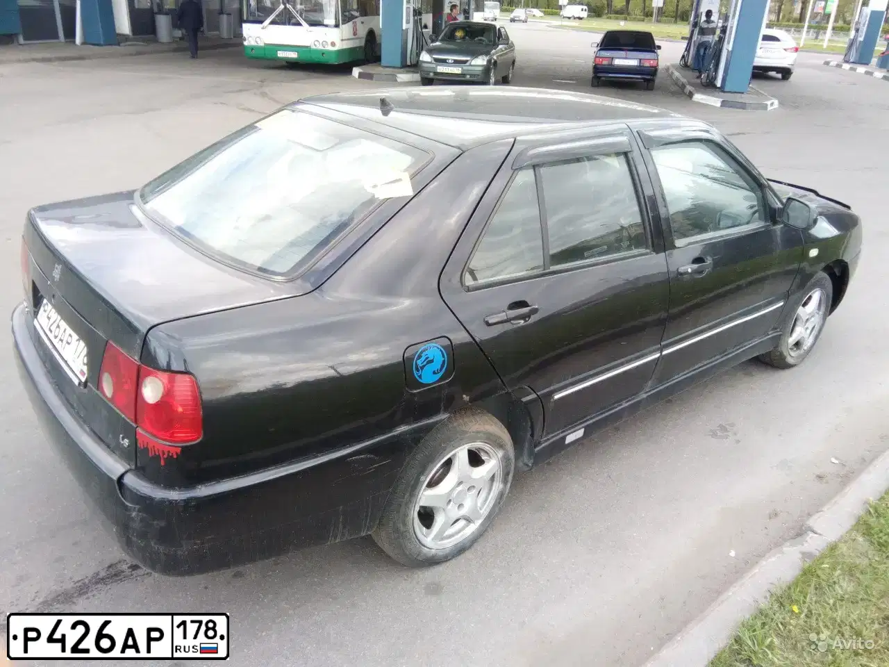 Фото автомобиля CHERY A15, 2006 — госномер М286ХТ98. Цвет: ЧЕРНЫЙ