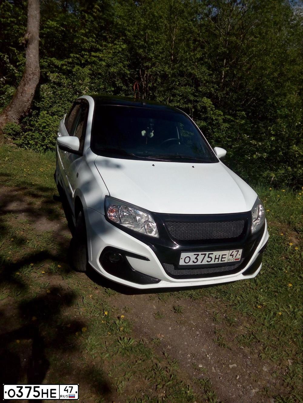 Фото автомобиля LADA 2191 GRANTA, 2015 — госномер У729СУ124. Цвет: Белый
