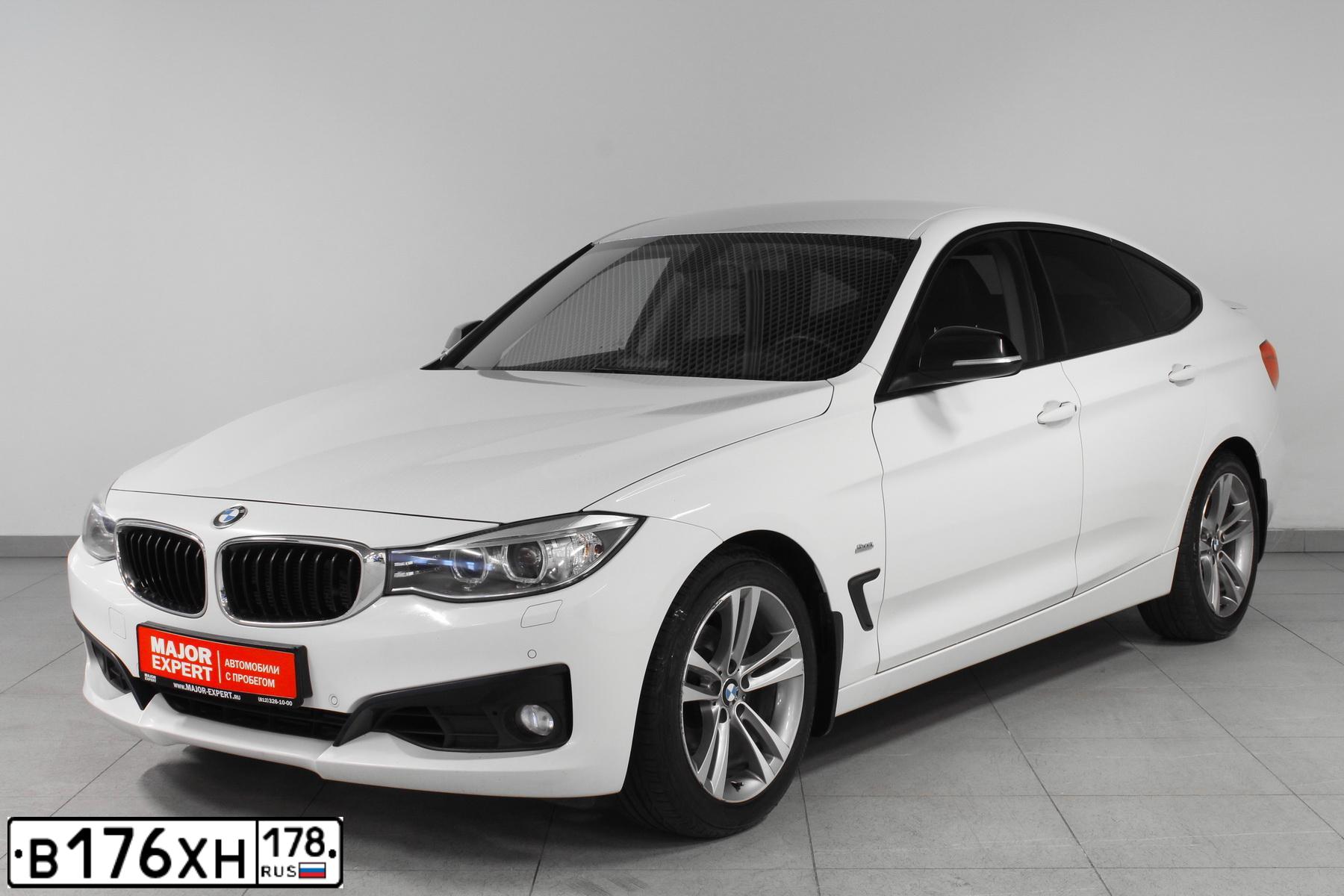 Фото автомобиля BMW SERIE 3 GT, 2015 — госномер В176ХН178. Цвет: Белый