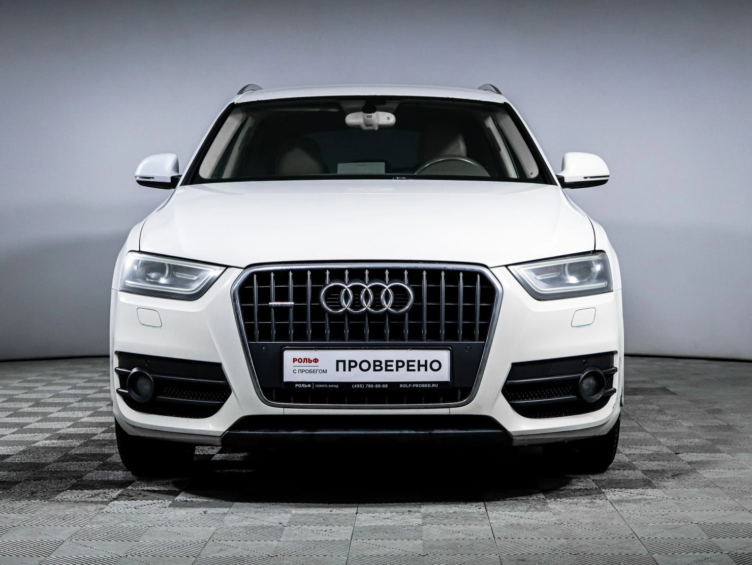Фото автомобиля AUDI Q3, 2014 — госномер М120АВ797. Цвет: Белый