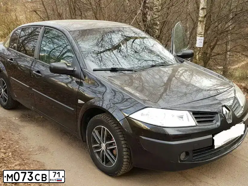Фото автомобиля RENAULT MEGANE, 2007 — госномер К353ОТ763. Цвет: ЧЕРНЫЙ