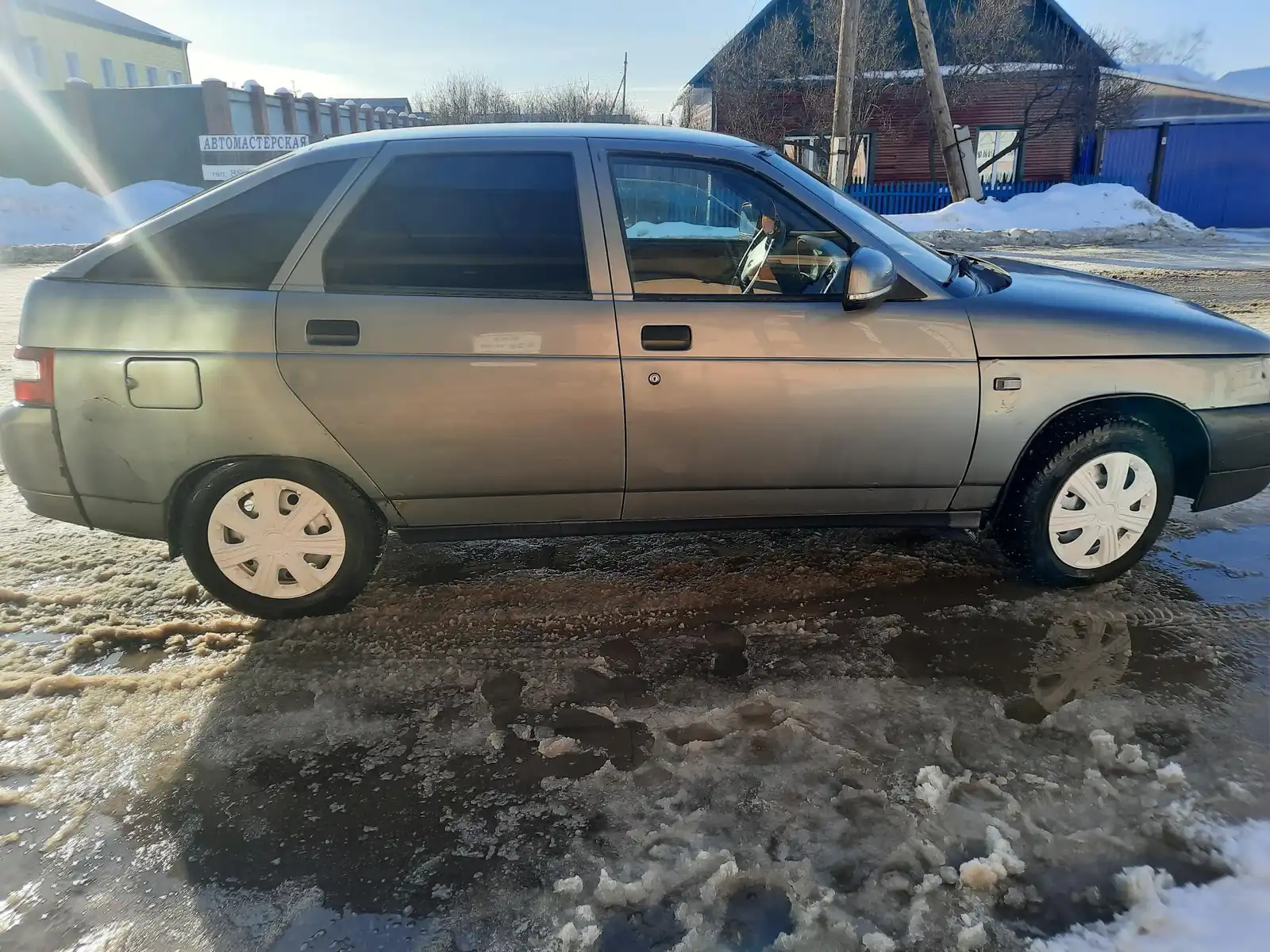 Фото автомобиля LADA 2112 LADA, 2007 — госномер Р354ОА45. Цвет: СРЕДНИЙ СЕРО-ЗЕЛЕНЫЙ МЕТ.