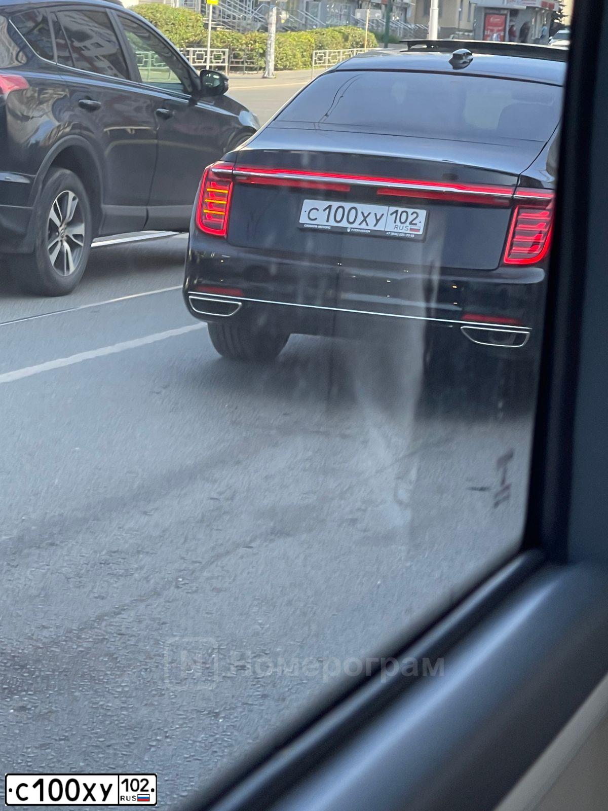 Фото автомобиля LADA 2191 GRANTA, 2016 — госномер С100ХУ102. Цвет: ЧЕРНЫЙ