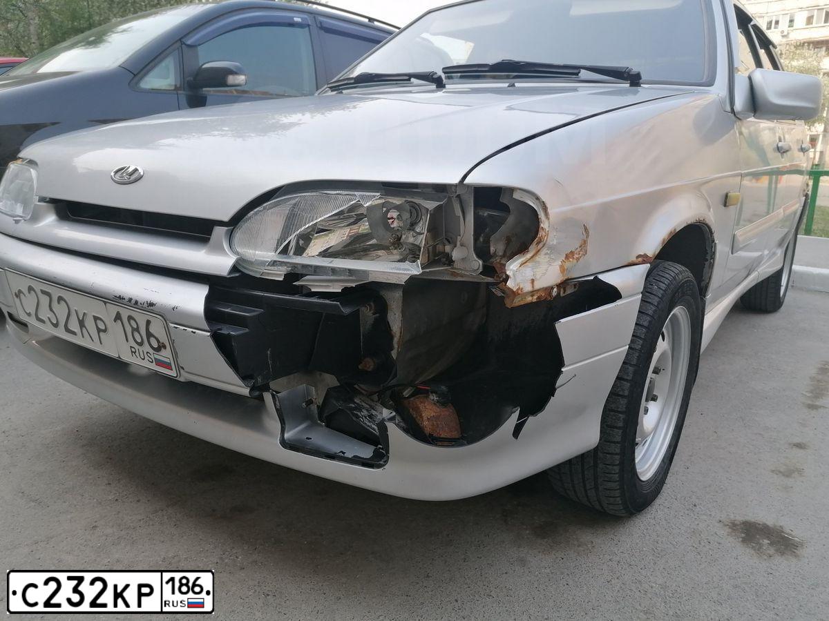 Фото автомобиля LADA 2114 SAMARA, 2011 — госномер С232КР186. Цвет: Светло-Серебристый металлик