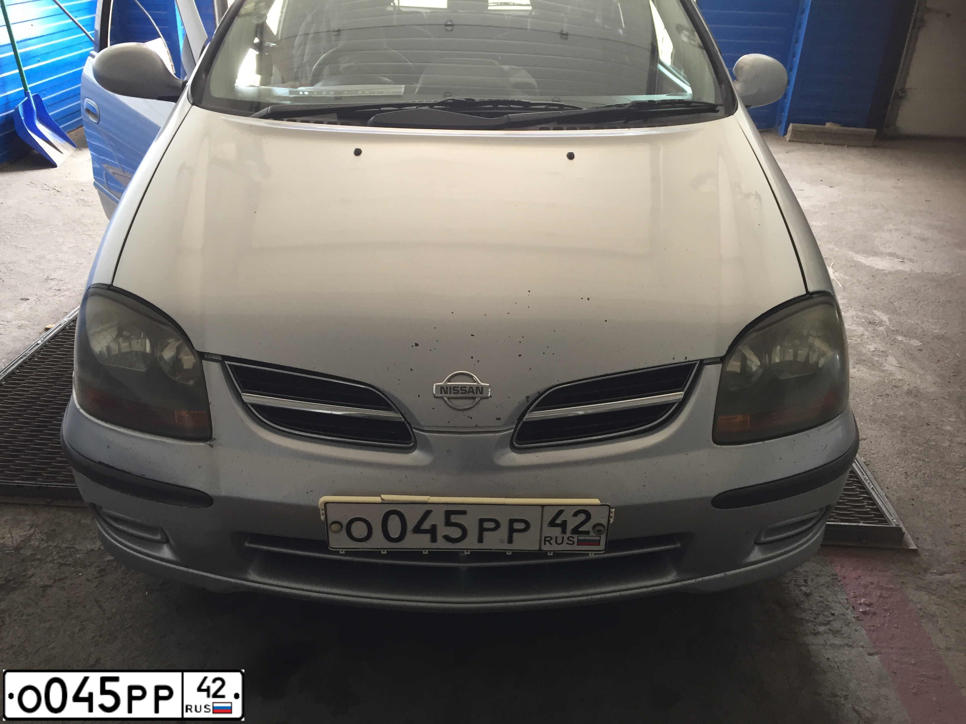 Фото автомобиля NISSAN ALMERA TINO, 1999 — госномер О045РР42