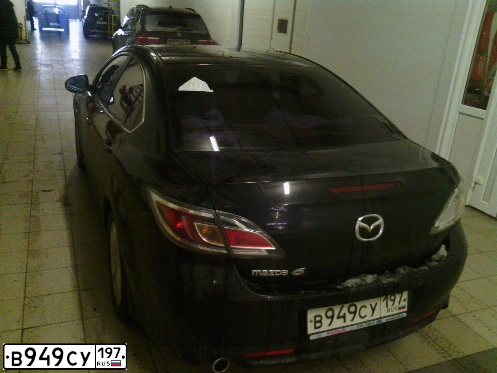 Фото автомобиля MAZDA 6, 2011 — госномер В949СУ197. Цвет: ЧЕРНЫЙ