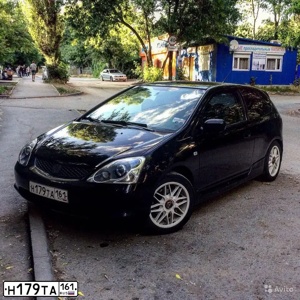 Фото автомобиля HONDA CIVIC, 2003 — госномер Н179ТА161. Цвет: ЧЕРНЫЙ
