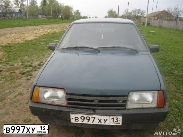 Фото автомобиля ВАЗ21093, 1999 — госномер А753МН73. Цвет: Сине-зеленый