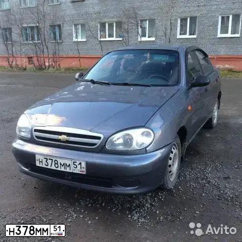 Фото автомобиля ZAZ LANOS, 2007 — госномер Р877КУ51. Цвет: Серый