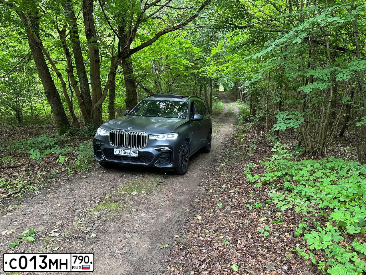 Фото автомобиля BMW X7 XDRIVE30D, 2021 — госномер С013МН790. Цвет: СЕРЫЙ