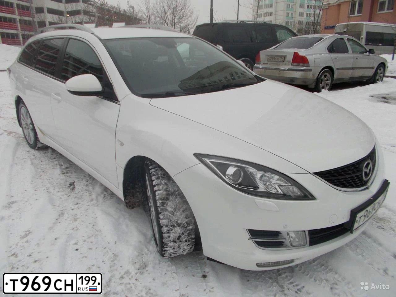 Фото автомобиля MAZDA 6, 2008 — госномер Т969СН199. Цвет: БЕЛЫЙ