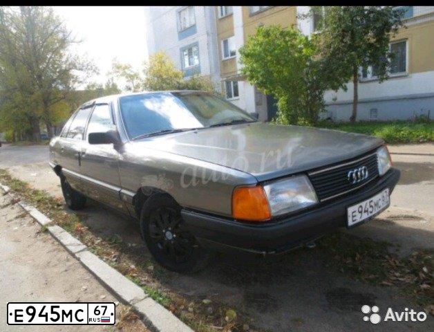 Фото автомобиля AUDI 100, 1988 — госномер А112РР67. Цвет: СЕРЫЙ