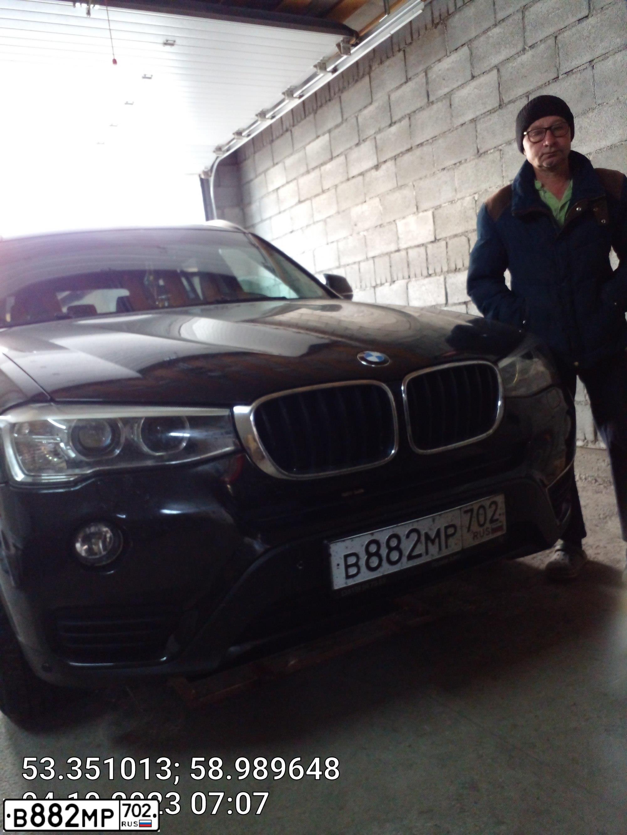 Фото автомобиля BMW X3, 2014 — госномер Н434КА774