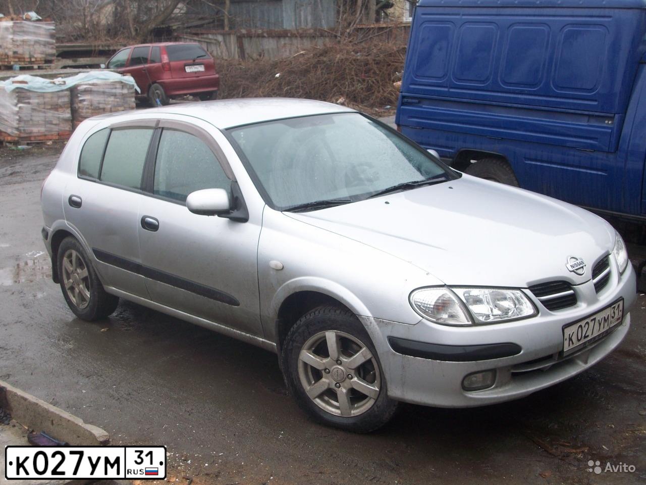 Фото автомобиля NISSAN ALMERA, 2000 — госномер К027УМ31. Цвет: СЕРЕБРИСТЫЙ