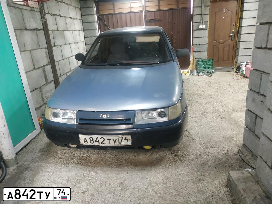 Фото автомобиля LADA 2110, 1999 — госномер А842ТУ74. Цвет: СИНЕ-ЗЕЛЕНЫЙ