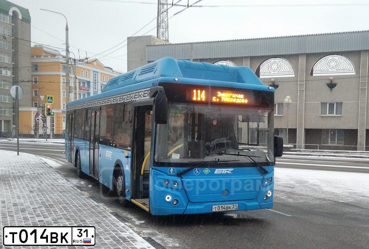 Фото автомобиля LIAZ 5292, 2019 — госномер Т014ВК31. Цвет: синий