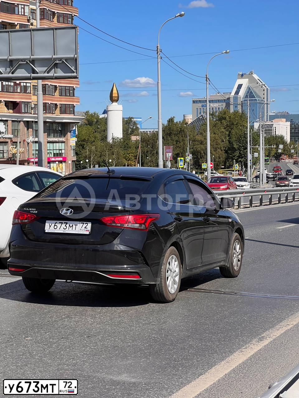 Фото автомобиля HYUNDAI SOLARIS, 2021 — госномер У673МТ72