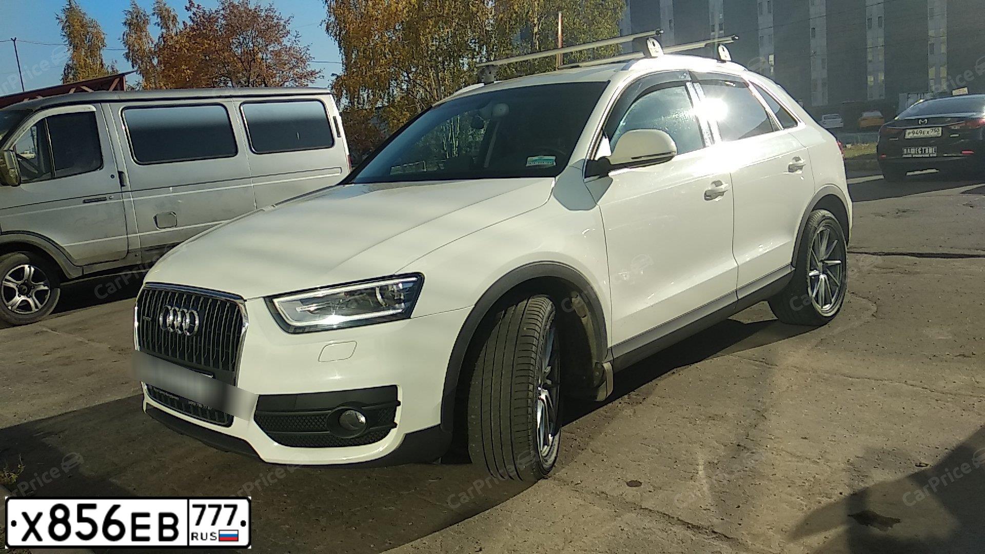 Фото автомобиля AUDI Q3, 2014 — госномер Х856ЕВ777. Цвет: Белый