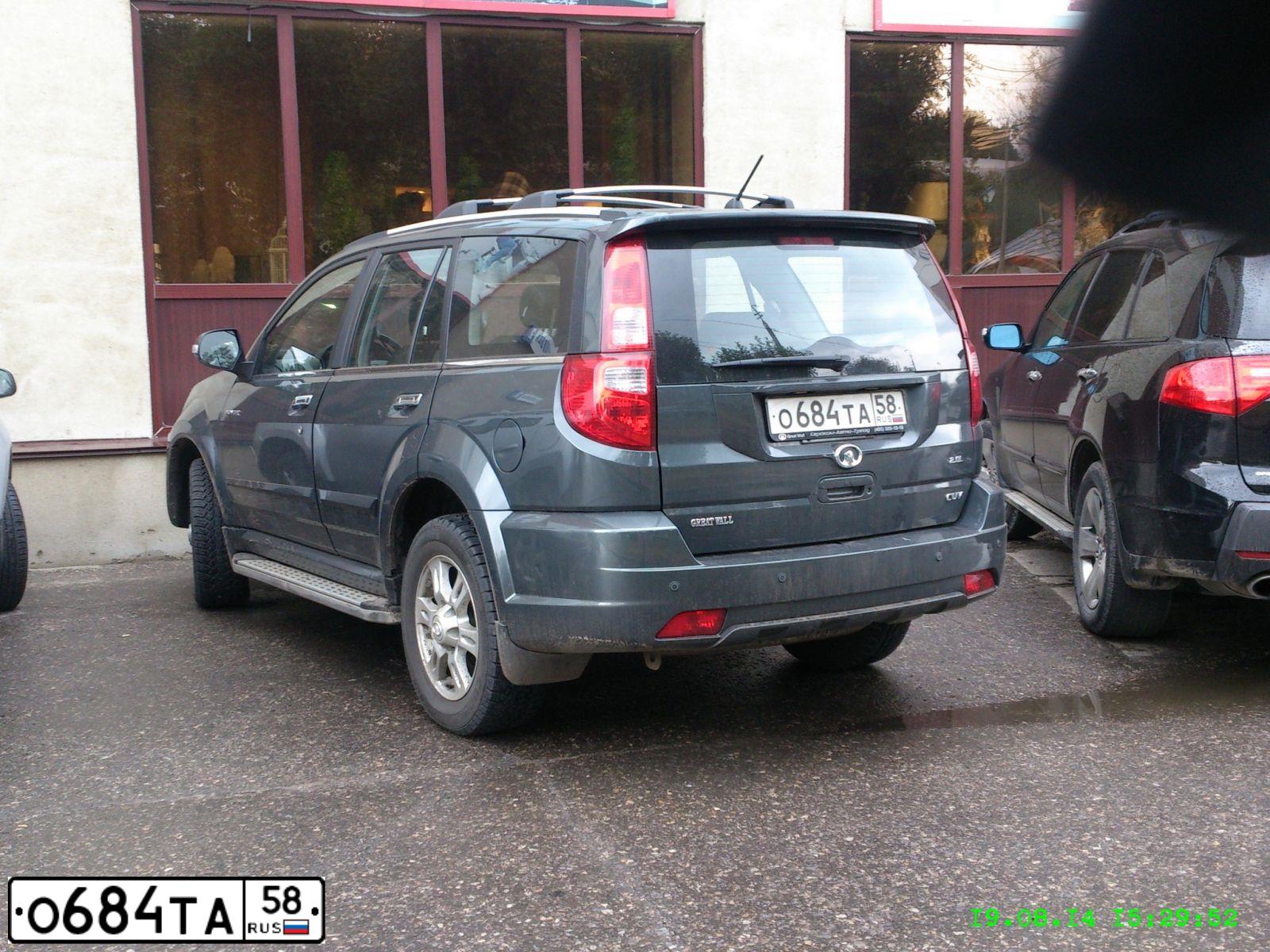 Фото автомобиля GREAT WALL HOVER, 2013 — госномер Е233РС763. Цвет: ТЕМНО-СЕРЫЙ