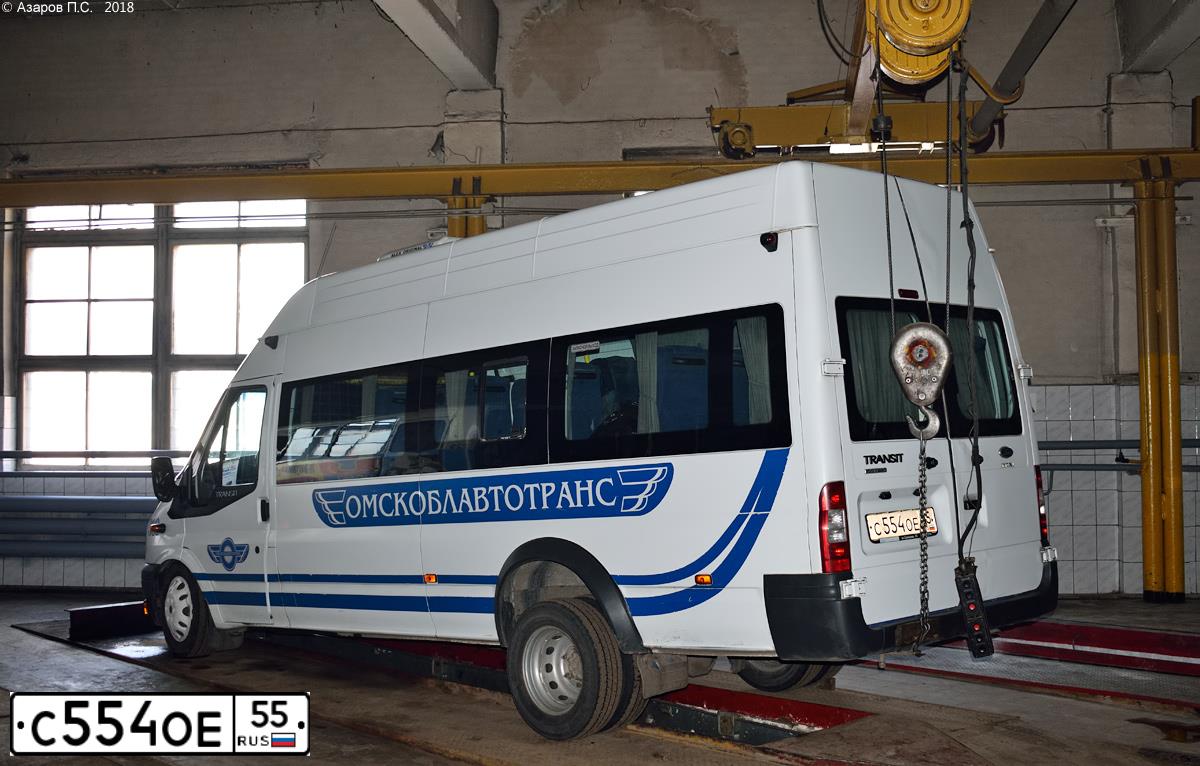 Фото автомобиля FORD TRANSIT, 2012 — госномер С554ОЕ55. Цвет: БЕЛЫЙ